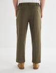 Gasoline Elastic Waist Pleated Pant, Khaki product photo View 02 S