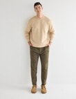 Gasoline Elastic Waist Pleated Pant, Khaki product photo View 03 S