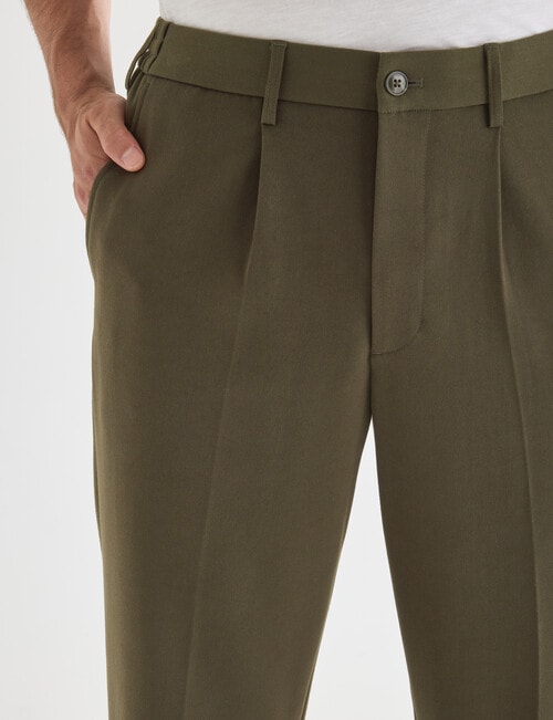 Gasoline Elastic Waist Pleated Pant, Khaki product photo View 04 L
