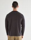 Gasoline Cotton Long Sleeve Tee, Navy product photo View 02 S