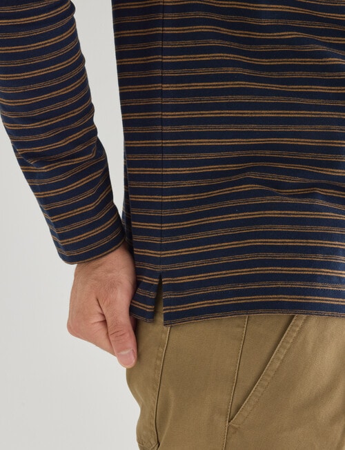 Gasoline Cotton Long Sleeve Tee, Navy product photo View 04 L