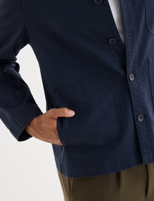 Gasoline Herringbone Painter Jacket, Navy product photo View 05 L
