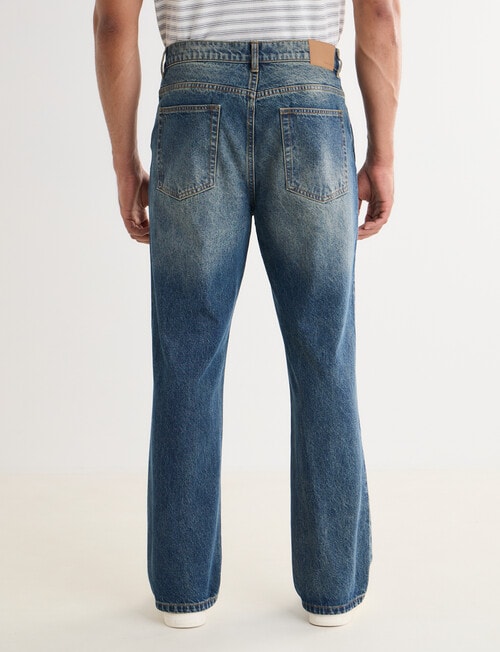 Gasoline Straight Leg Jean, Blast Blue product photo View 02 L