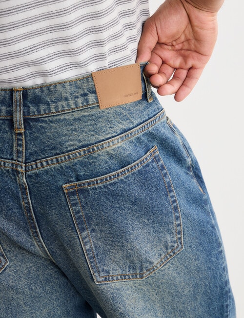Gasoline Straight Leg Jean, Blast Blue product photo View 05 L