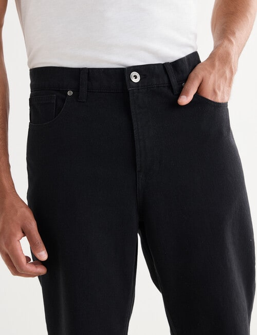 Gasoline Straight Leg Jean, Black product photo View 04 L