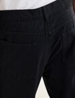 Gasoline Straight Leg Jean, Black product photo View 05 S