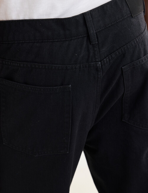 Gasoline Straight Leg Jean, Black product photo View 05 L