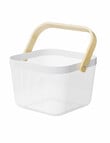 Haven Essentials Store Square Mesh Basket, 24cm, White product photo