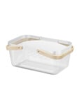 Haven Essentials Store Rectangle Mesh Basket, 39.5cm, White product photo