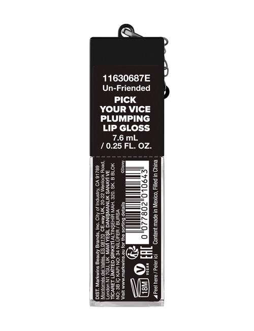 wet n wild Pick Your Vice Plumping Lip Gloss with Charms, Un-Friended product photo View 05 L