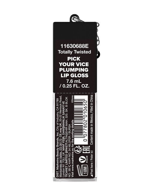 wet n wild Pick Your Vice Plumping Lip Gloss with Charms, Totally Twisted product photo View 05 L