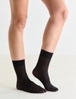 Lyric Opaque Anklet Tight, 50 Denier, 2-Pack, Black product photo