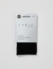 Lyric Opaque Anklet Tight, 50 Denier, 2-Pack, Black product photo View 02 S