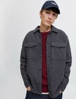 Jack & Jones Perfect Overshirt, Dark Grey product photo View 02 S