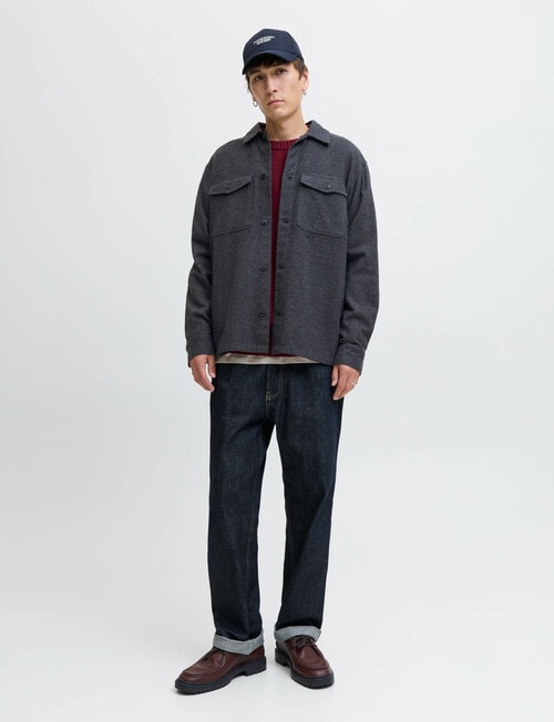 Jack & Jones Perfect Overshirt, Dark Grey product photo View 03 L