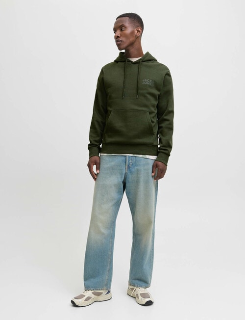 Jack & Jones Sweatshirt Corp Logo Hoodie, Duffle Bag product photo View 03 L