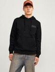 Jack & Jones Sweatshirt Corp Logo Hoodie, Black product photo