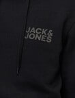 Jack & Jones Sweatshirt Corp Logo Hoodie, Black product photo View 06 S