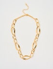Whistle Chunky Chain Necklace, Gold Tone product photo