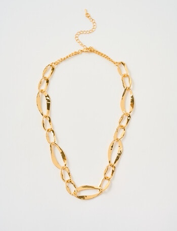 Whistle Chunky Chain Necklace, Gold Tone product photo