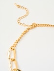 Whistle Chunky Chain Necklace, Gold Tone product photo View 03 S