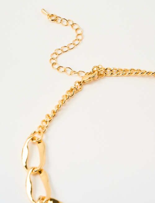 Whistle Chunky Chain Necklace, Gold Tone product photo View 03 L