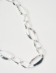 Whistle Chunky Chain Necklace, Silver Tone product photo View 02 S