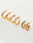 Whistle Twist Trio Set, Gold Tone product photo View 02 S