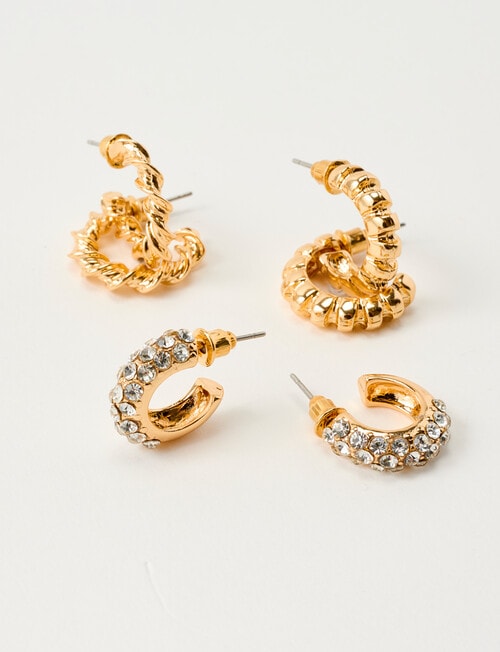 Whistle Twist Trio Set, Gold Tone product photo View 03 L