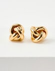 Whistle Triangle Knot Earrings, Gold Tone product photo View 03 S