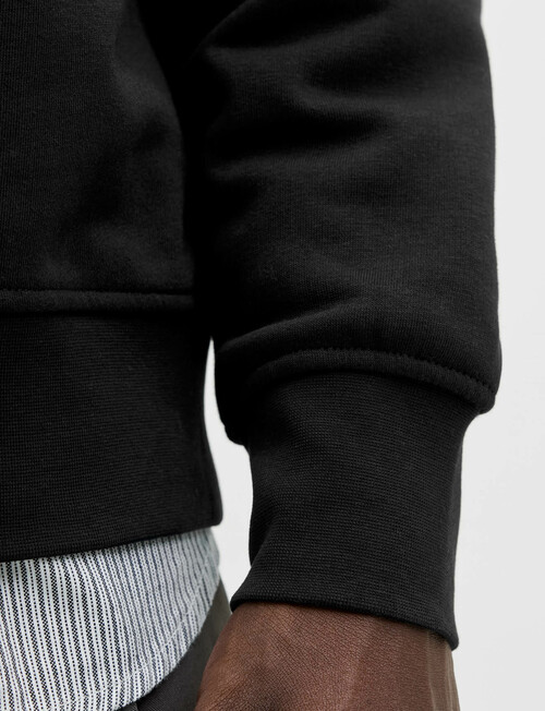 Jack & Jones Quarter Zip Sweatshirt, Black product photo View 05 L