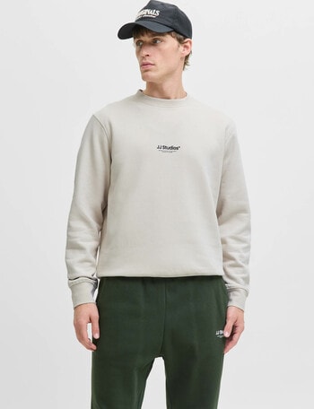 Jack & Jones Soho Crew Sweatshirt, Moonbeam product photo