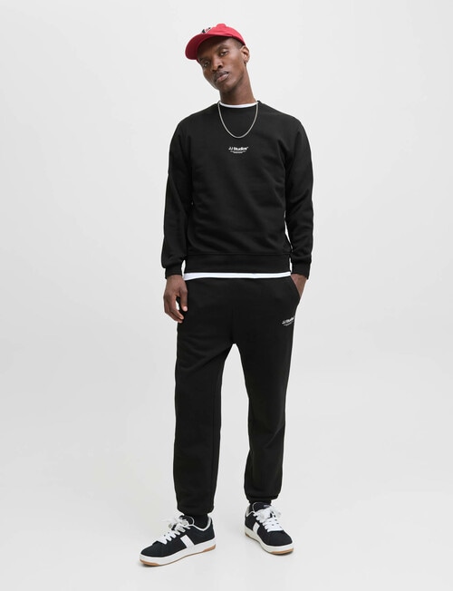 Jack & Jones Soho Crew Sweatshirt, Black product photo View 02 L