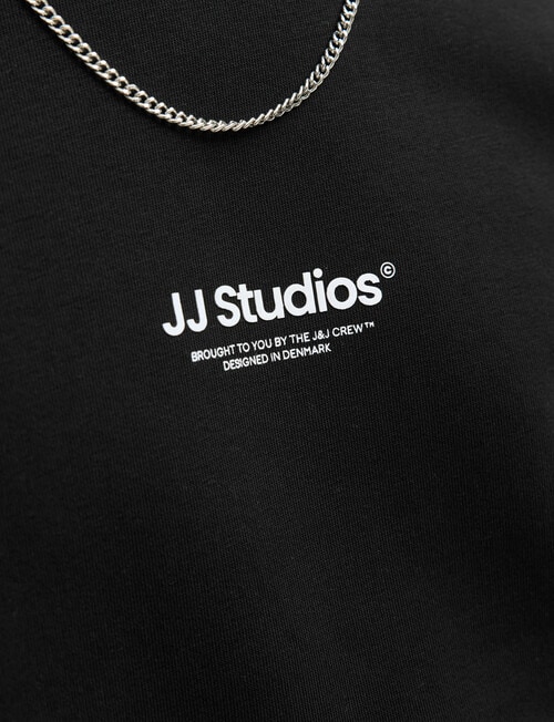 Jack & Jones Soho Crew Sweatshirt, Black product photo View 04 L