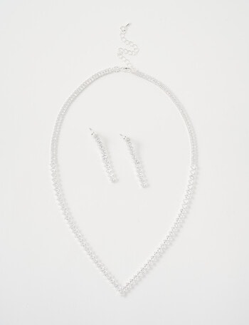 Whistle Crystal Jewellery Gift Set, Silver Tone product photo