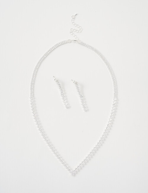 Whistle Crystal Jewellery Gift Set, Silver Tone product photo