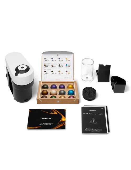 Nespresso Breville Vertuo Pop Solo Coffee Machine, White, BNV120WHT product photo View 03 L