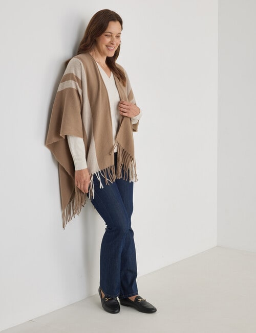 Boston + Bailey Check Wraps, Mocha & Ivory product photo View 03 L