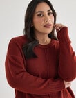 Studio Curve Seam Detail Jumper, Russet product photo View 04 S