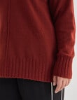 Studio Curve Seam Detail Jumper, Russet product photo View 05 S