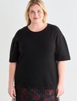 Studio Curve Studded Jumper, Black product photo View 05 S