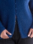 Studio Curve Fluffy Cardigan, Azure product photo View 05 S