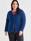 Studio Curve Fluffy Cardigan, Azure product photo View 07 S
