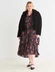 Studio Curve Faux Fur Jacket, Black product photo View 03 S