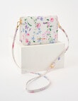 Boston + Bailey Floral Printed Crossbody Bag, White Floral product photo