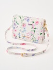 Boston + Bailey Floral Printed Crossbody Bag, White Floral product photo View 03 S