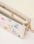 Boston + Bailey Floral Printed Crossbody Bag, White Floral product photo View 06 S