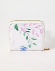 Boston + Bailey Small Wallet with Coin Pocket, White Floral product photo View 03 S