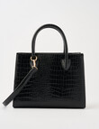 Boston + Bailey Classic Shopper Bag, Black Croc product photo View 02 S
