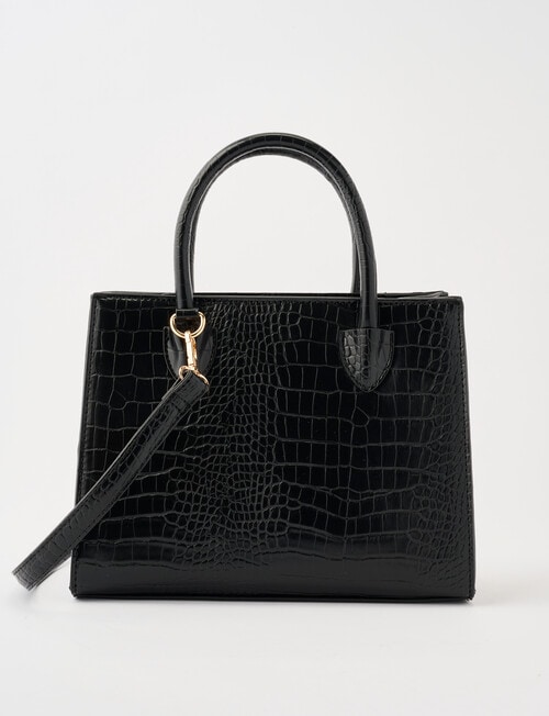 Boston + Bailey Classic Shopper Bag, Black Croc product photo View 02 L